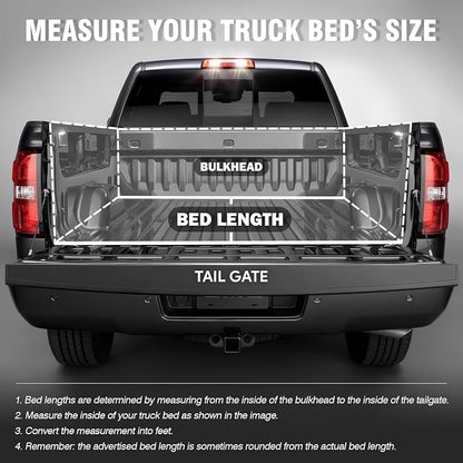 DNA MOTORING New Upgrade Truck Bed Top Hard Solid Tri-Fold Tonneau Cover Compatible with 16-19 Toyota Tacoma with 5Ft Bed, TTC-HARD-059