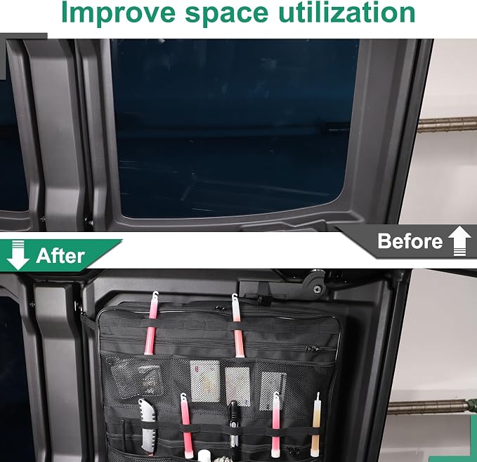 Car Sunroof Organizer Bag Compatible with 2024 2025 Hummer EV Hardtop Roof Panel Storage Bag Waterproof Foldable Multi-Function Car Rooftop Carrier Sunroof Storage Bags (Front Right Side)