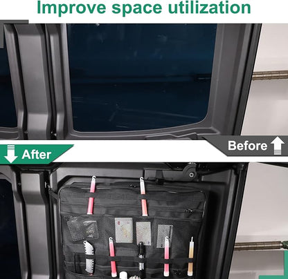 Car Sunroof Organizer Bag Compatible with 2024 2025 Hummer EV Hardtop Roof Panel Storage Bag Waterproof Foldable Multi-Function Car Rooftop Carrier Sunroof Storage Bags (Front Right Side)