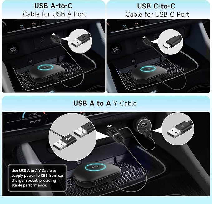 Magic AI Box, Wireless CarPlay Adapter with 4G LTE | GPS | Full Android OS | OBD II, Wireless CarPlay Box Enjoy Video & Music Apps, Navigation, AI Voice, Plug & Play for Factory Wired CarPlay