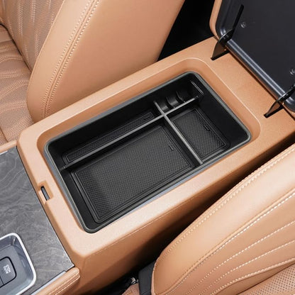 Center Console Organizer Compatible with Nissan Altima 2019 2021 2022 2023 2024 2025 2026 Accessories, Armrest Insert Tray with Coin Holder Keep Organized with Rubber Pad Black
