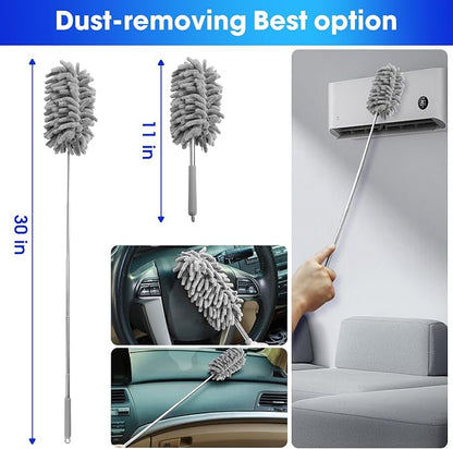 Car Cleaning Kit, 17PCS Car Interior Detailing Kit with Gray High Power Handheld Vacuum, Detailing Brush Set, Windshield Cleaner, Cleaning Gel, Complete Auto Accessories for Men, Women
