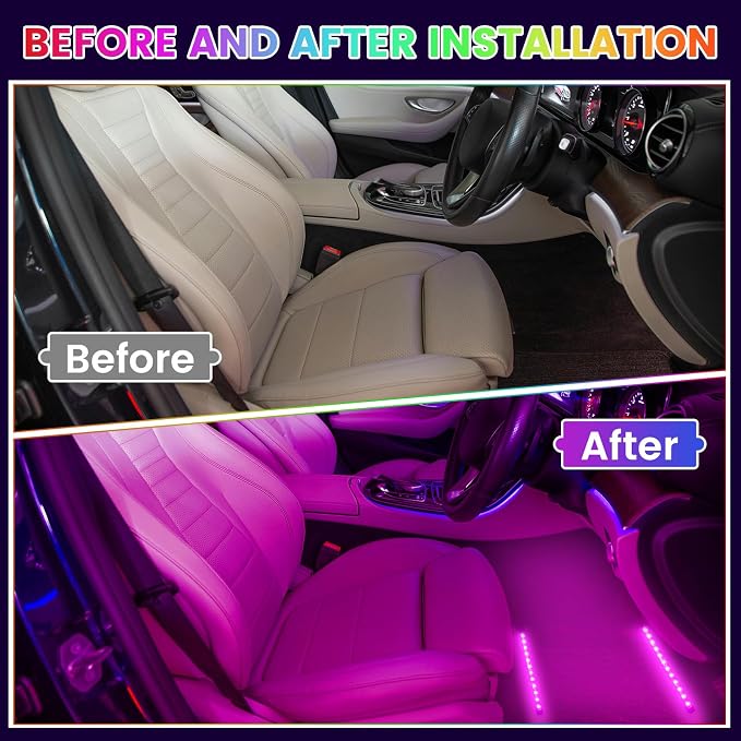 Pink LED Strip Lights 2in1 Light Ambient Light Strip Flexible Color for TV, Home, DIY Interior and Exterior Decoration
