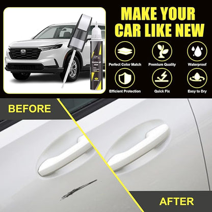 XNA Platinum White Pearl(NH-883P) for Honda Touch Up Paint, Car Scratch Remover for Nicks and Chips Repair, 2-In-1 Quick & Easy Fix Car Scratch Repair Kit with Exact Color-Matched