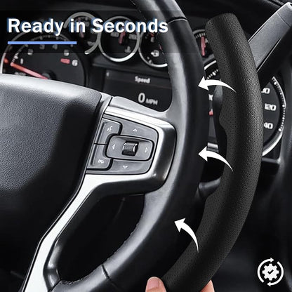 Steering Wheel Cover for Chevy Silverado 1500 2019-Present/ 2500 3500 2020-Present/Blazer 2019-Present (Gasoline Models)/ Suburban Tahoe 2021-2024, Car Steering Wheel Cover Accessories for Chevrolet