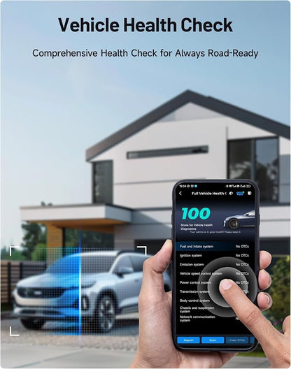 TOPDON Carpal-US OBD2 Code Reader Bluetooth, All System OBD2 Scanner for iOS & Android, Vehicle Health Check, 6 Maintenance Services, Smog Check, Repair Guide, 1 Year Free Update