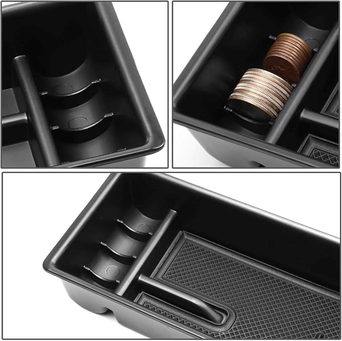 DNA Motoring Center Console Organizer Tray Compatible with 16-18 Tacoma, Armrest Storage Box, ZTL-Y-0017