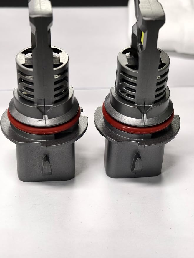 SEALIGHT S2S 9007 Light Bulbs, 40000LM Super Brighter, 6500K Pure White HB5/9007 Bulbs with Cooling Fan, 60K+ Hours Lifespan, 2-Pack for Powersports/ATV Lamps