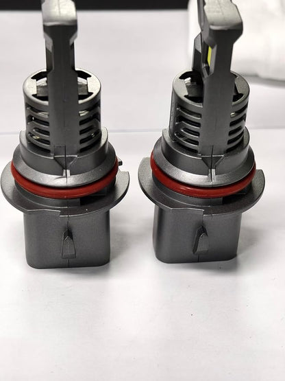 SEALIGHT S2S 9007 Light Bulbs, 40000LM Super Brighter, 6500K Pure White HB5/9007 Bulbs with Cooling Fan, 60K+ Hours Lifespan, 2-Pack for Powersports/ATV Lamps