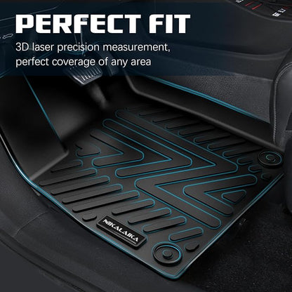 Floor Mats for Buick Envista 2024 2025 2026 All Weather Protection TPE Rubber Floor Liners for Buick Envista 2026 Accessories, Odorless Anti-Slip, 1st & 2nd Row, Black