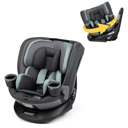 Safety 1st Turn and Go 360 ST 360 Rotating Car Seat, SafetySwivel, SecureTech Installation, All-in-One Convertible Car Seat, 3-in-1 Rear-Facing, Forward-Facing, Booster, 5-100 lbs, Seafoam Mist