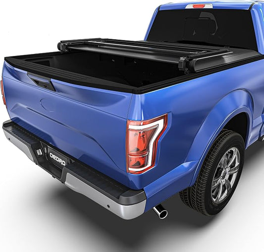 oEdRo Soft Tri-fold Truck Bed Tonneau Cover Compatible for 2015-2026 Ford F-150 F150 with 5.5ft Short Bed