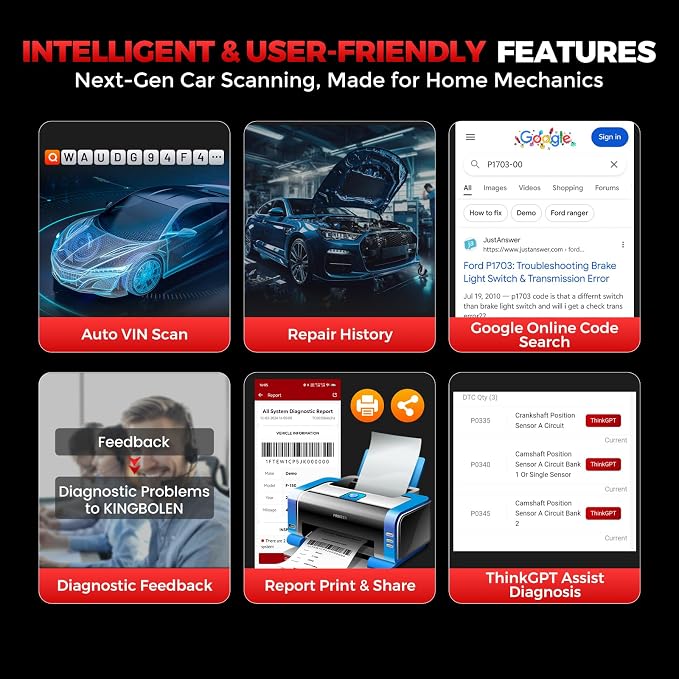 KINGBOLEN Ediag Link OBD2 Scanner Bluetooth,All System Bidirectional Scan Tool for iOS & Android,10+ Hot Reset Functions, Code Reader for Cars and Trucks,CANFD Protocol,FCA AutoAuth,1 Year Free Update