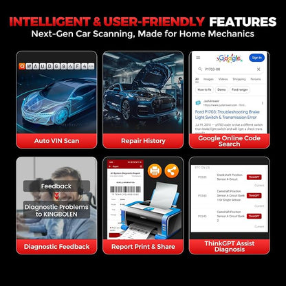 KINGBOLEN Ediag Link OBD2 Scanner Bluetooth,All System Bidirectional Scan Tool for iOS & Android,10+ Hot Reset Functions, Code Reader for Cars and Trucks,CANFD Protocol,FCA AutoAuth,1 Year Free Update
