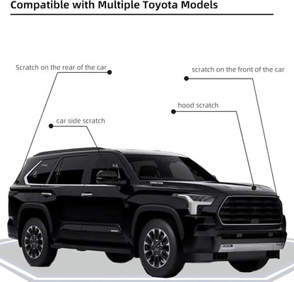 Black(202) Car Paint Touch Up Pen Compatible with Toyota, 2-In-1 Color Accurate Touch Up Car Scratch Repair Paint Exact Match Toyota Series Automotive Scratch Remover for Nicks&Chips Repair