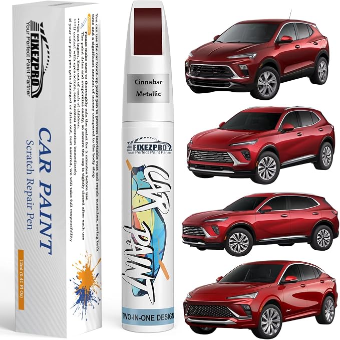 Cinnabar Metallic(GFM/WA294F) Touch Up Paint for Buick, Exact Color Match Car Paint Scratch Repair Remover Pen Kit Fix Vehicle Chips and Automotive Nicks Scuff
