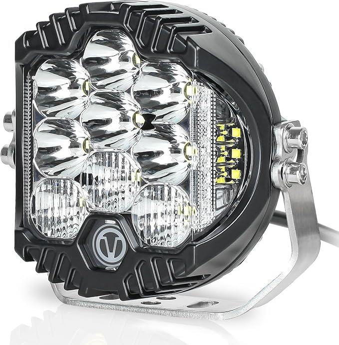 7 Inch Round LED Offroad Light with DRL, 90W Driving Light LED Light Bar, 8000LM Spot Flood Combo Work Light for Wrangler, ATV, SUV, UTV, Trucks, Pickup, 4x4, F150 - Pack of 1