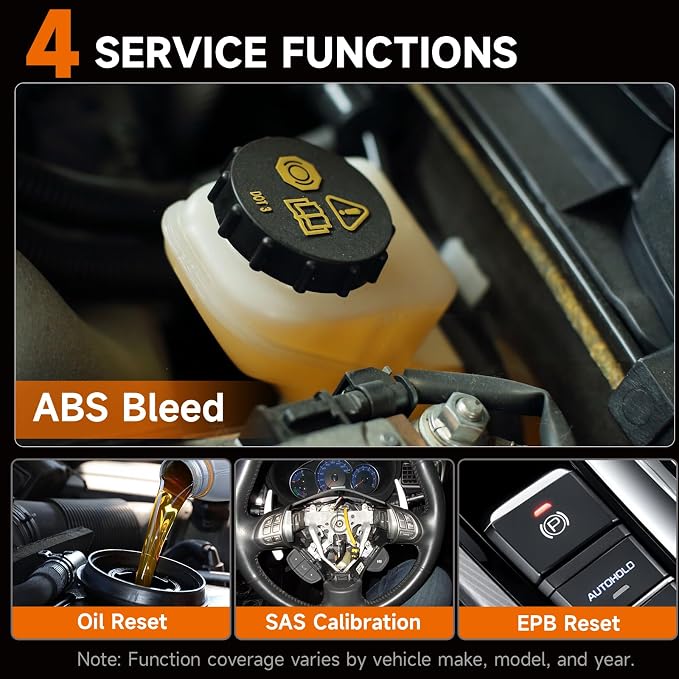 2026 FOXWELL NT630 Plus OBD2 Scanner with ABS and SRS, ABS Auto Bleed Scan Tool, Brake Code Reader with Live Data, Bidirectional Control & SAS Oil EPB Reset Diagnostic Tool