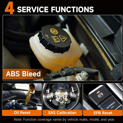 2026 FOXWELL NT630 Plus OBD2 Scanner with ABS and SRS, ABS Auto Bleed Scan Tool, Brake Code Reader with Live Data, Bidirectional Control & SAS Oil EPB Reset Diagnostic Tool