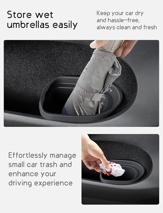 BMZX Car Trash Can Trash Bin, Accessories for Interior Mini Garbage Can, Car Door Trash Can,Multifunctional Organizers and Storage, Home and Office