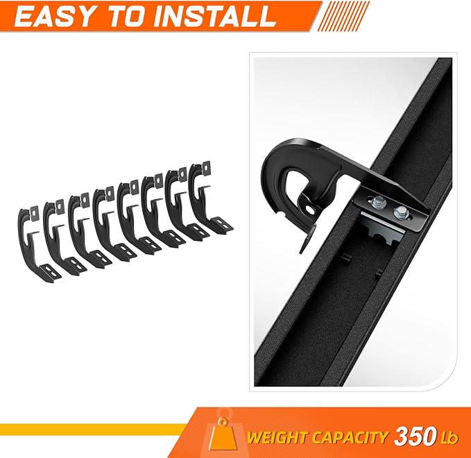 [Pair] 5 Inch Black Stainless Running Boards/Side Steps/Nerf Bars Compatible with 04-14 Ford F150 Crew Cab