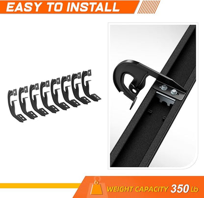 [Pair] 5 Inch Black Stainless Running Boards/Side Steps/Nerf Bars Compatible with 04-14 Ford F150 Crew Cab