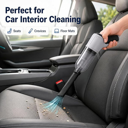 Cordless Handheld Vacuum Cleaner, Portable Rechargeable Mini Vacuum, Powerful Suction Hand Held Vacuum for Car Home Office Pet Hair Dust Cleaning