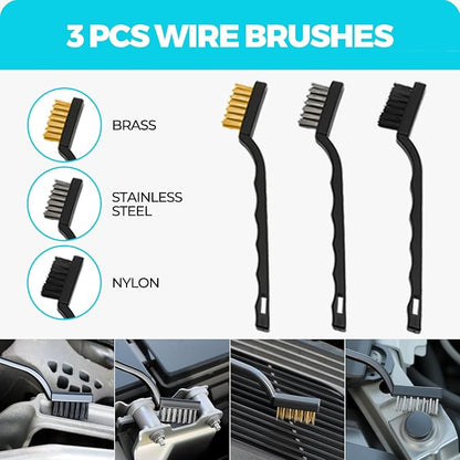 ALFLOD 30Pcs Car Detailing Kit, Car Wash Cleaning Kit, Auto Detailing Drill Brush Set, Car Cleaning Gel, Car Cleaning Supplies for Interior, Exterior, Wheels, Windows