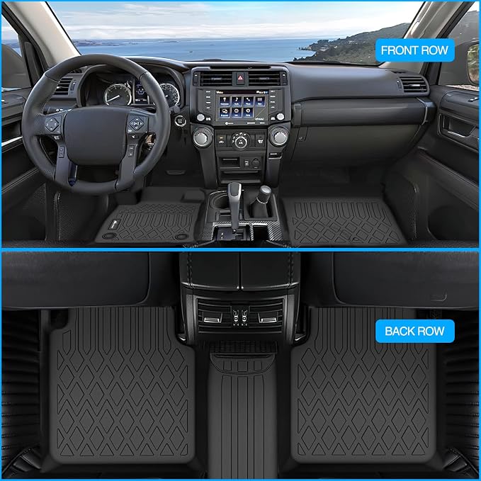 Nilight TPE Floor Mats for Ford Bronco Sport 4-Door 2021 2022 2023 2024 2025 2026 All Weather Custom Fit Heavy Duty Floor Liners