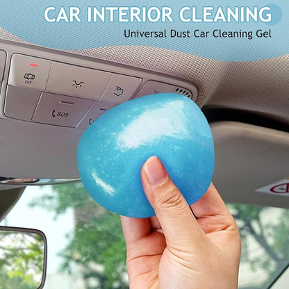 TeSabMi Car Cleaning Gel Car Cleaning Putty Car Putty Car Interior Cleaner Car Slime Car Detailing Kit Car Accessories Gifts for Men Women Stocking Stuffers Light Blue