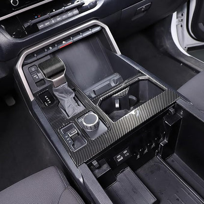 Gear Shift Panel Cover Trim Kit for Toyota Tundra 2022-2026 with Steering Wheel Trim Cover