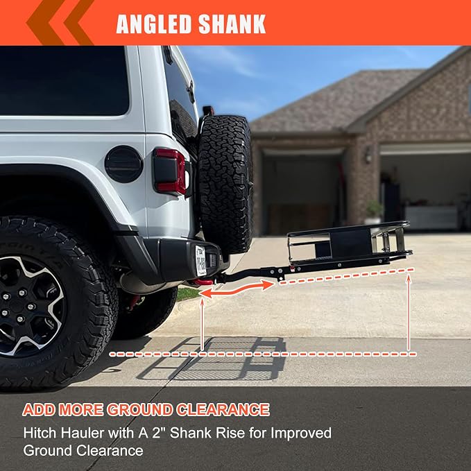 Hitch Mount Cargo Carrier Basket 60"*20"*6"+Waterproof Bag 16 Cubic Feet(58"*19"*24"),and Cargo Net with Attachment Hooks,Ratchet Straps,Hitch Stabilizer.500 Lbs Capacity,Foldable,fit 2" Receiver