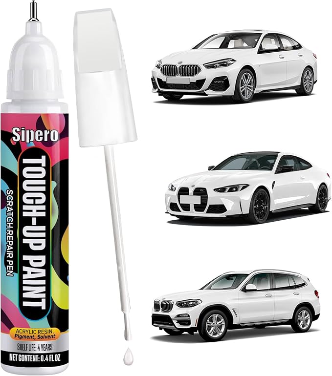 Alpine White (300) for BMW Touch Up Paint Pen - Exact Color Match Chip & Scratch Repair - Compatible with 3 Series, X1, X5, 4 Series