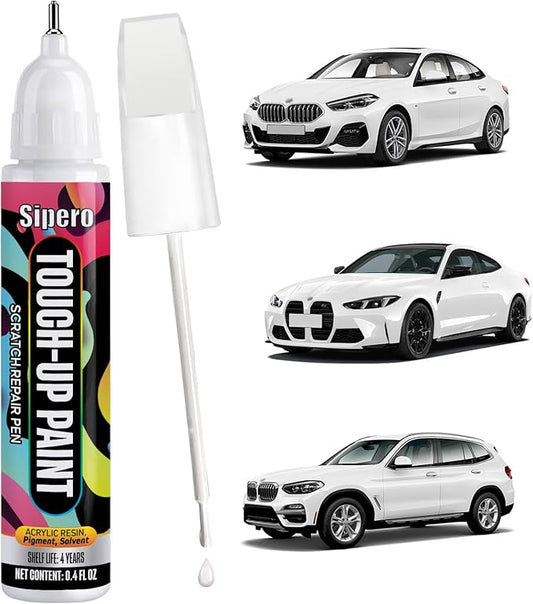 Alpine White (300) for BMW Touch Up Paint Pen - Exact Color Match Chip & Scratch Repair - Compatible with 3 Series, X1, X5, 4 Series
