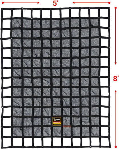 Gladiator Cargo Nets - Heavy Duty Trailer Cargo Net - (SUT-100) - 7.3' x 9.3' (for 5x8 ft Trailers)