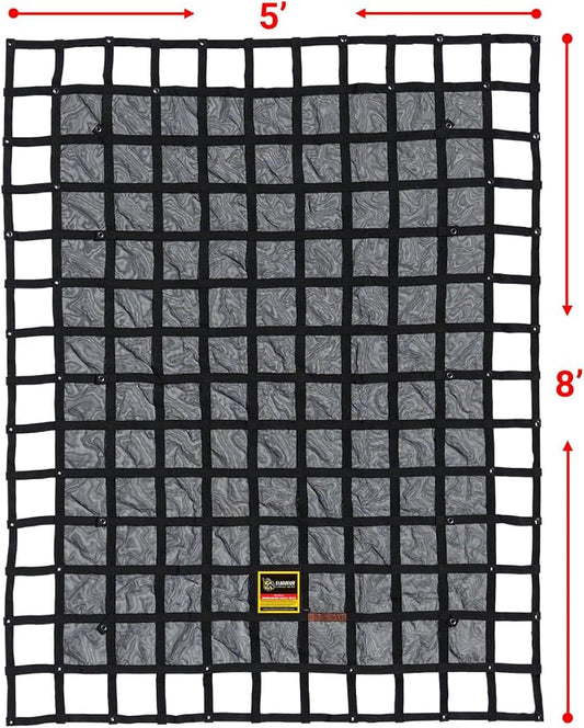 Gladiator Cargo Nets - Heavy Duty Trailer Cargo Net - (SUT-100) - 7.3' x 9.3' (for 5x8 ft Trailers)