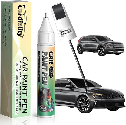 Interstellar Gray(AGT) Touch Up Paint Pen for Kia,Car Paint Scratch Repair Pen Quick and Easy Fix Auto Paint Scratch