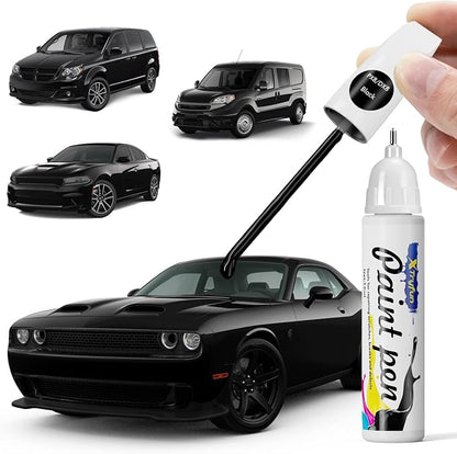 PX8/DX8 Black/Pitch Black Touch Up Paint Compatible with Dodge, DIY Car Paint Scratch Repair, Automotive Paints, Quick & Easy Fix Scratch Repair for Challenger/Grand Caravan/Charger/Journey