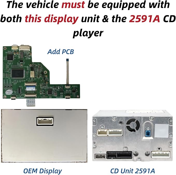 Wireless CarPlay & Android Auto Retrofit for Infiniti G25 G37 EX35 M37 (2010-2013) – [Non-Navigation ONLY] – Upgrade Kit for 7" Screen