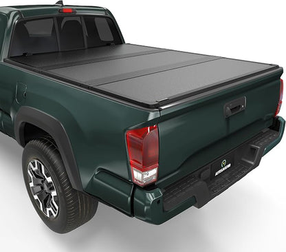 AUTOSAVER88 FRP Hard Tri-fold Truck Bed Tonneau Cover Fit for Toyota Tacoma 2016-2023 6ft Bed (Excl. Trail Edition)