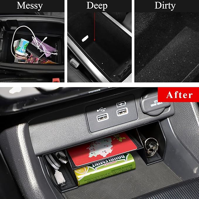TTCR-II Compatible with 2022-2025 2026 Honda Civic Center Console Storage Box, for Civic Center Console Organizer Insert Tray 11 Gen EX LX Sport Touring