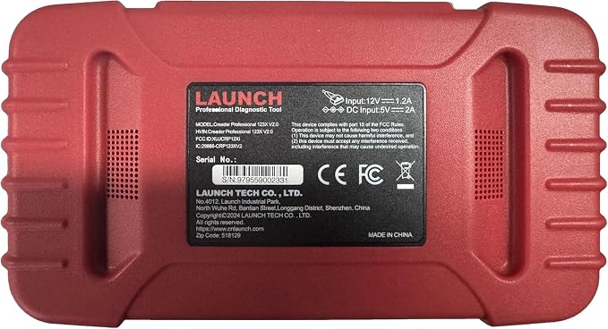 LAUNCH OBD2 Scanner 2026 US Ver. CRP123X V2.0 Elite, 7 Reset Scan Tool, FCA SGW, Engine ABS SRS Transmission Code Reader, Cloud Report, Lifetime Free Wi-Fi Update Diagnostic Tool, Battery Test,AutoVIN