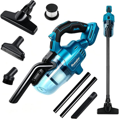 Cordless Vacuum Compatible with Makita 18V Battery, Handheld Vacuum Cleaner for Home Car Hardwood Floor Carpet, Portable Shop Vacuum with Washable HEPA Filter(Tool Only)