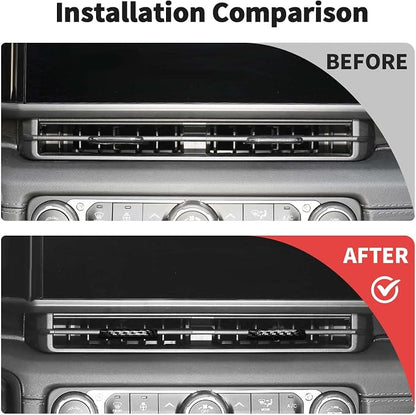 JWWY for Jeep JL Vent Air Outlet Adjustment Cover Trim Fit for 2024-2025 Jeep Wrangler JL JLU Gladiator JT 4xe Interior Accessories 2pcs Carbon Fiber