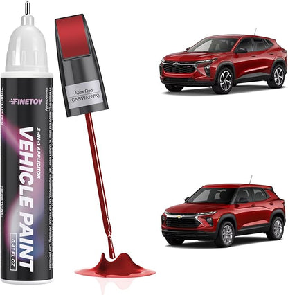 GAS/WA227K Apex Red Touch Up Paint for Chevrolet, Car Scratch Repair Paint Kit with 2 in 1 Brush and Pen Nip, Exact-Match & Quick Drying Design for Chips and Nicks