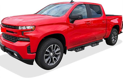 APS Stainless Steel Pocket Steps Running Boards Compatible with Chevy Silverado GMC Sierra 1500 2019-2026 Crew Cab & 2500 HD 3500 HD 2020-2026 (Silverado 1500 LTD Sierra 1500 LD 2022)