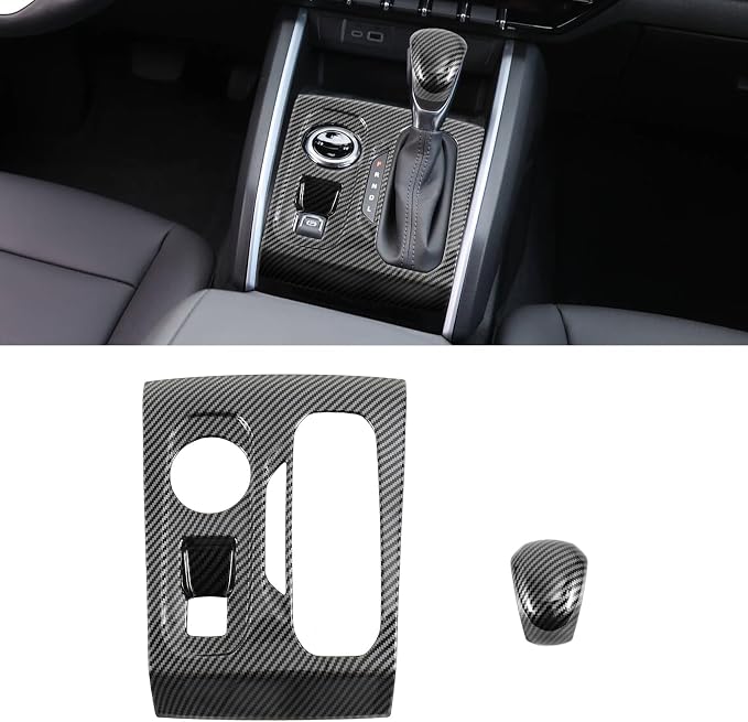 Interior Trim for Colorado Canyon 2023-2026 Carbon Fiber Gear Shift Panel with Steering Wheel Trim