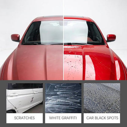 Crystal Serum for Cars,Suitable for Car Paint and Wheel Maintenance(2pcs) | 9H Graphene Ceramic Coating,Deep Gloss,Hydrophobic Stain-Resistant Protective Coating