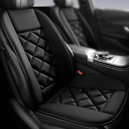 Car Seat Cushion with Back Support Pillow, Car Seat Cushion for Long Driving, Breathable Car Seat Protector, 1.2'' Thick Memory Foam Design for Pain Relief, Seat Pad for Car SUV Truck (Black)
