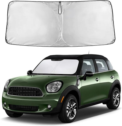 EcoNour Windshield Sunshade Compatible for Mini Countryman Cooper 2011-2014 2015 2016, Sun Visor for Front Windshield & Window Sun Shade Cover, UV Heat Blocker & Protector, Car Accessories